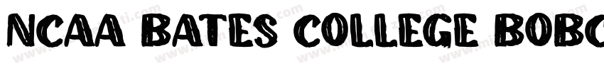 NCAA Bates College Bobcats字体转换